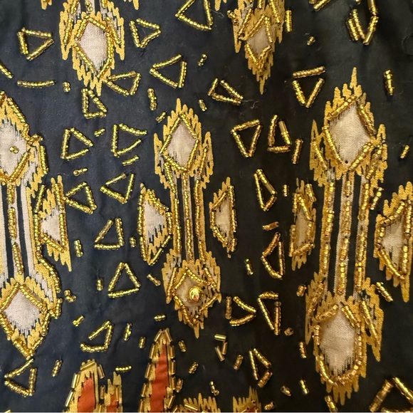 Vintage Ana Mori Beaded Batik Crop Jacket/Bolero Sz M - Picture 7 of 10